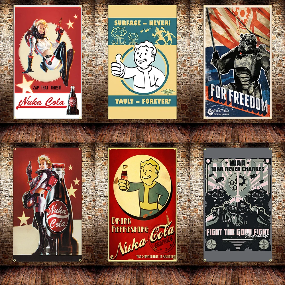Fallout Cosplay Prop - Флаг FLAGDOM 90x150 см (3x5 футов)