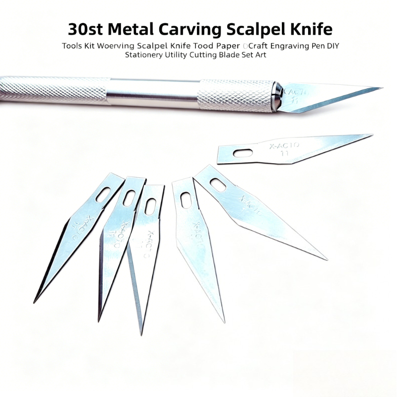 Craft Knife Set - Набор из 30 гравировальных ножей-скальпелей: металлические