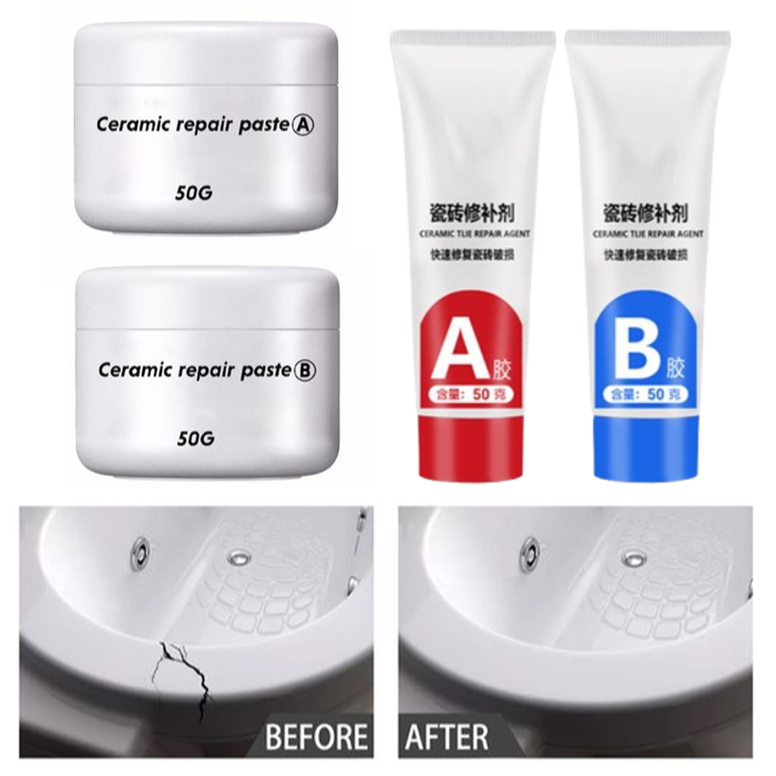 Contact Cement Glue - Клей для ремонта плитки AB 30/100