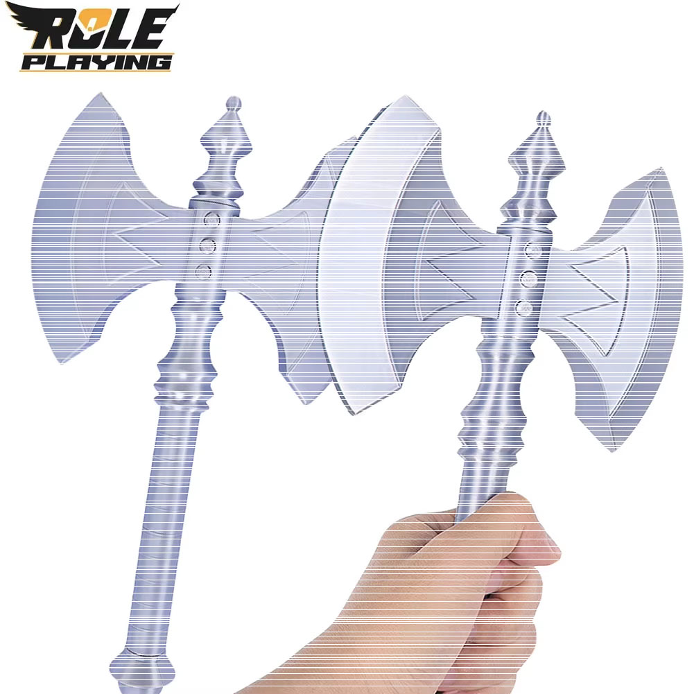 Cosplay Prop Axe - Мужской косплей-аксессуар: большой двухголовый топор, реквизит